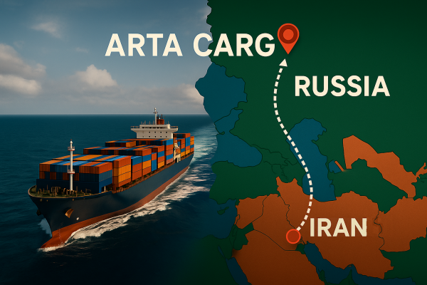 Транспортировка в Россию через Каспийское море